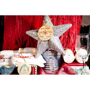 Personalized Maggie's Star Handmade Leather Ornaments