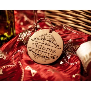 Personalized Family Handmade Leather Ornaments