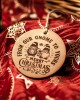 "From Our Gnome To Yours " Handmade Leather Ornament