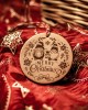 "Gnome Christmas" Handmade Leather Ornament
