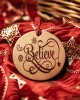 "Believe" Handmade Leather Ornament
