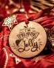 "I'm Freaking Jolly" Handmade Leather Ornament