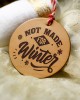 "Not Made For Winter" Handmade Leather Ornament